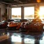 Checklist GMK : 7 points à vérifier avant de comparer son garage de luxe Garage de luxe avec plusieurs supercars alignées, ambiance premium, éclairage naturel et style photo éditorial automobile.